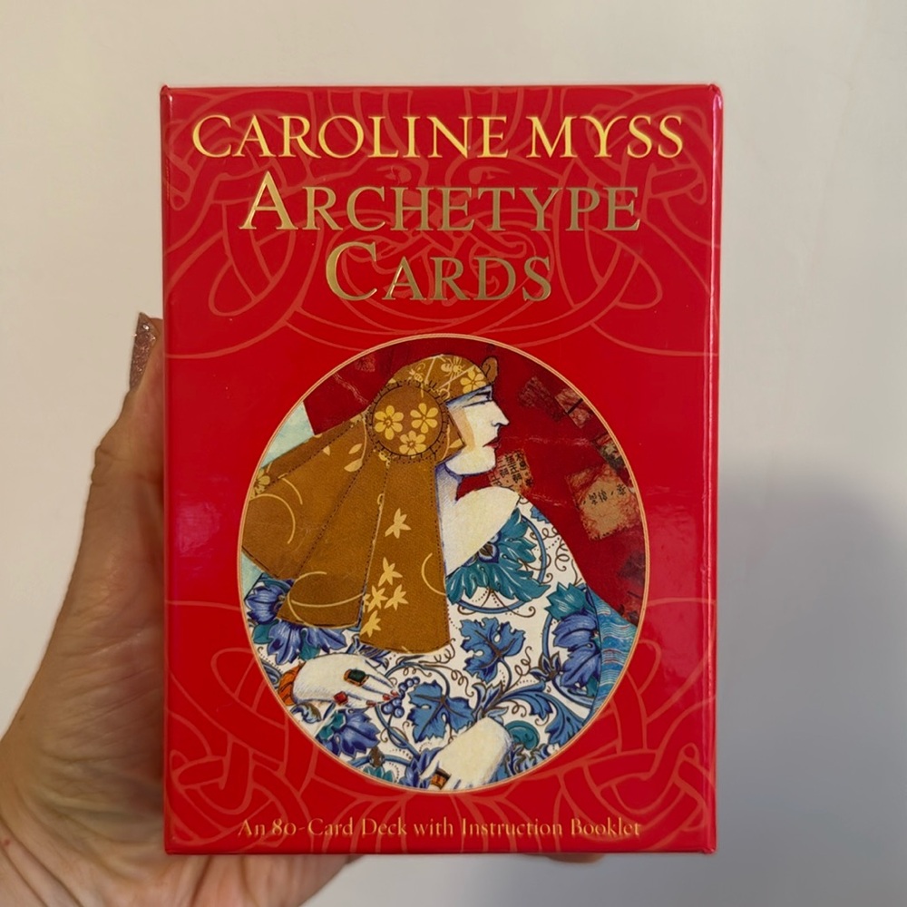 Caroline Myss Archetype Cards Guidebook - Red and Card Deck